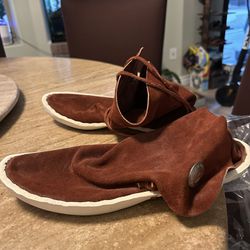 Navajo Nation Leather Moccasins