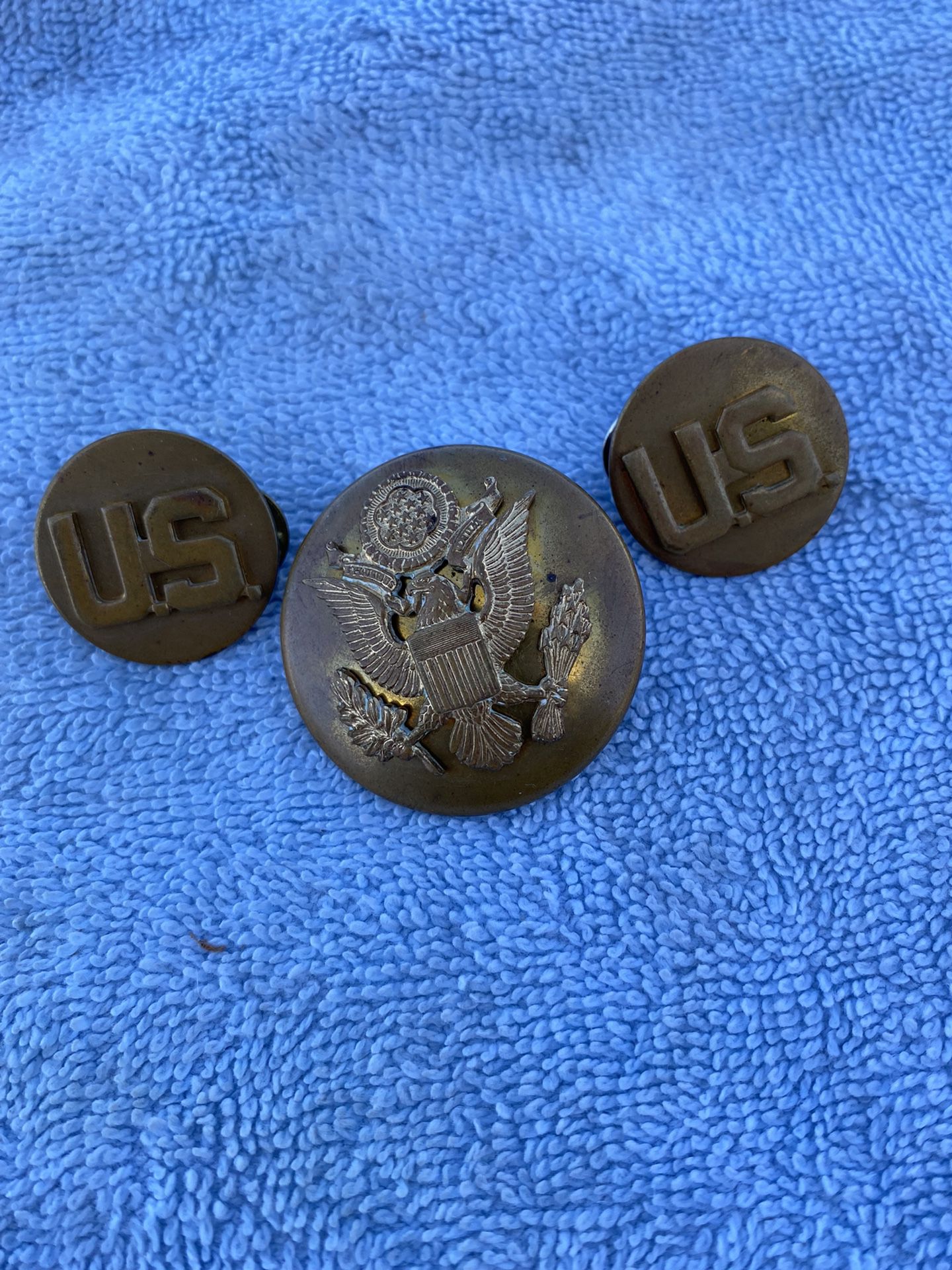 Brass US Military Badges