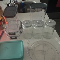 Entire Kitchen Organizing System - Shelves, Ikea, Container Store, Pyrex, Turntables