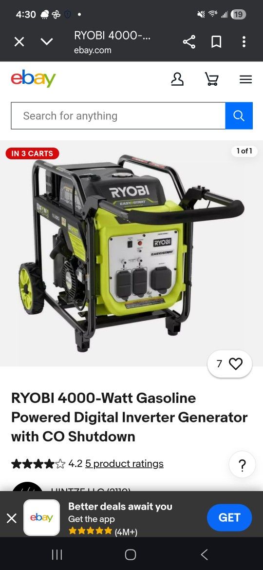 Ryobi Generator