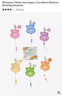 Care Bears X Whatever Makes You Happy Mystery Bag Charms