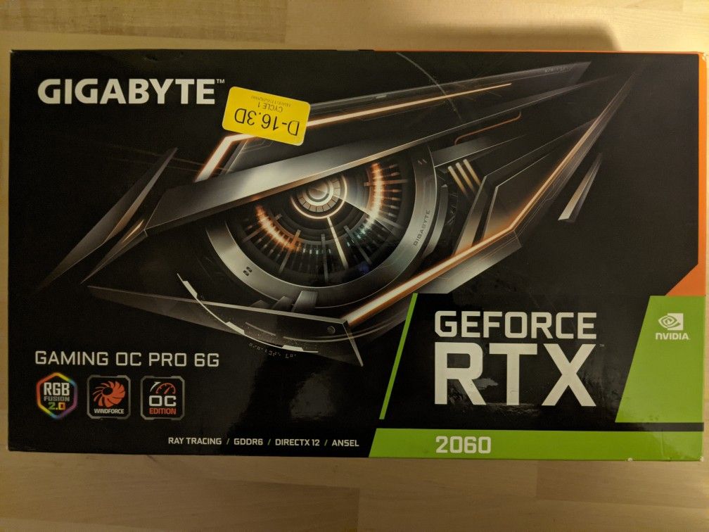 Gigabyte GeForce RTX 2060 Gaming OC Pro 6G