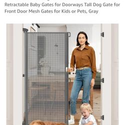 60" Grey. Retractable Gate
