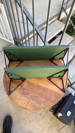 MOVING SALE - Green floating shelves