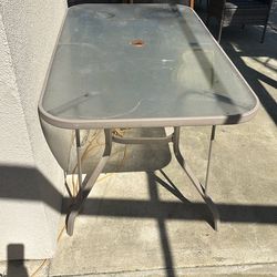 Glass Outdoor Table