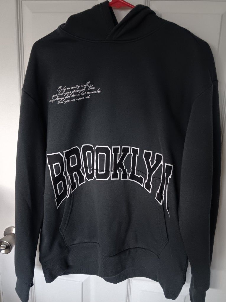 Brooklyn Spellout Hoodiesize Medium Like New