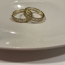 hoop earrings with zirconia