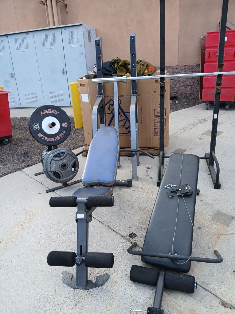 Weights, Bench, Pull Up Rack Accessories