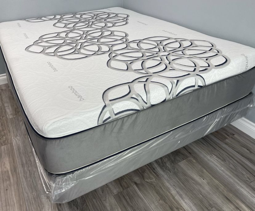 Full Sky Comfort Bamboo Cool Gel Memory Foam Mattress!! Furniture