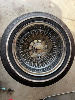Chrome Spoke rims 14 X 7 reverse