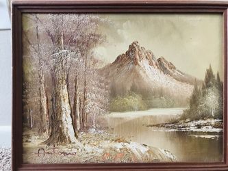 Vintage painting signed Antonio