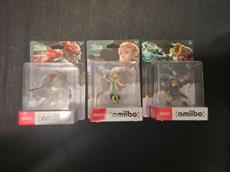 Zelda Tears of the Kingdom amiibo Set - Link Zelda Ganondorf - Sealed