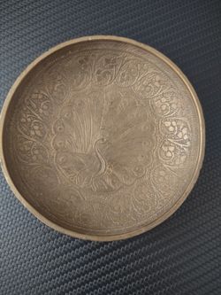 Vintage Peacock Tray