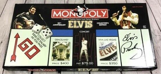 Monopoly Elvis Board Game Collector's Edition