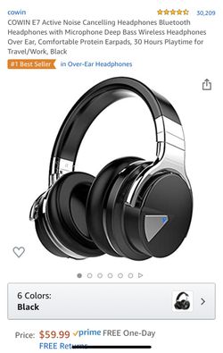 Noise cancelling Bluetooth headphones