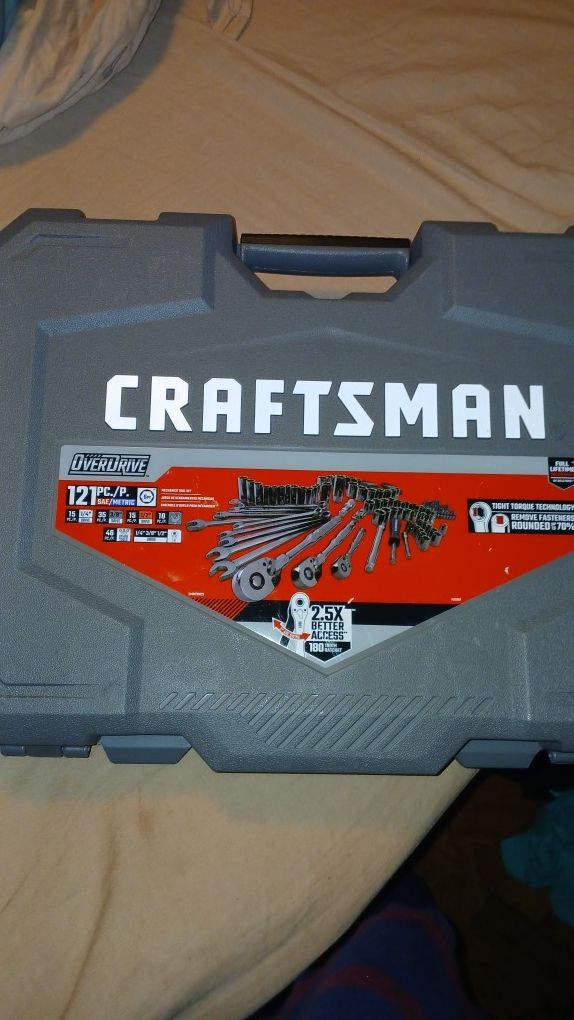 Craftsman 121pc.OVERDRIVE Metric And Standard Mechanics Tool Set