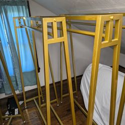 Gold Clothing Rack 