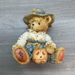 NIB CHERISHED TEDDIES GARY SCARECROW 1993 ENESCO FIGURINE
