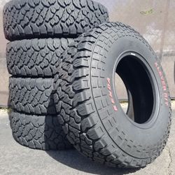 (5) Kenda Klever RT 8ply Load Range D Red Letter 17" 4x4 Tires