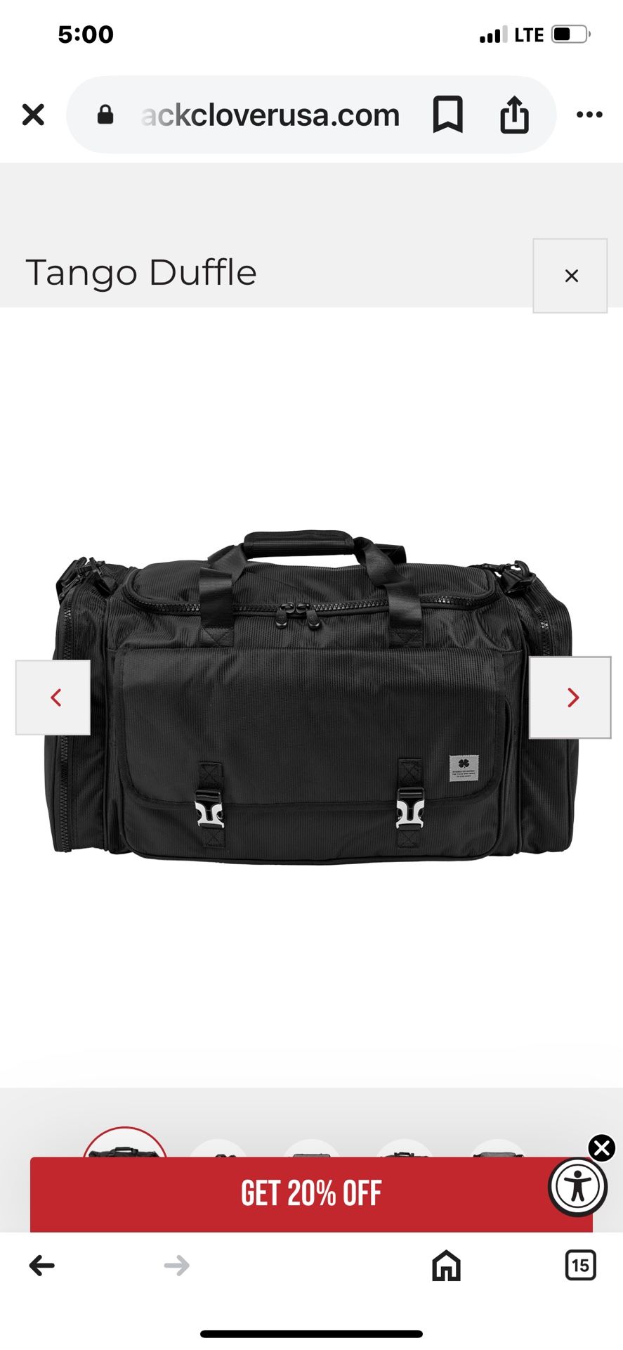 Black Clover Duffel Bag 