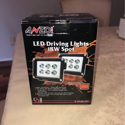 ANZO 18 WATT LED DRIVING LIGHTS NEW IN BOX