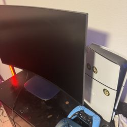 Ps5 And monitor Screen 