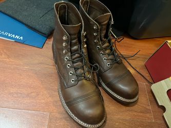 Redwing iron ranger amber size 8.5
