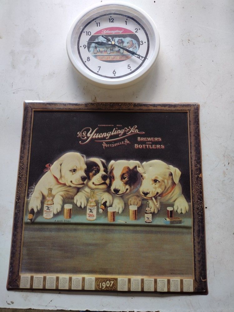 Yuengling Beer Dog Sign