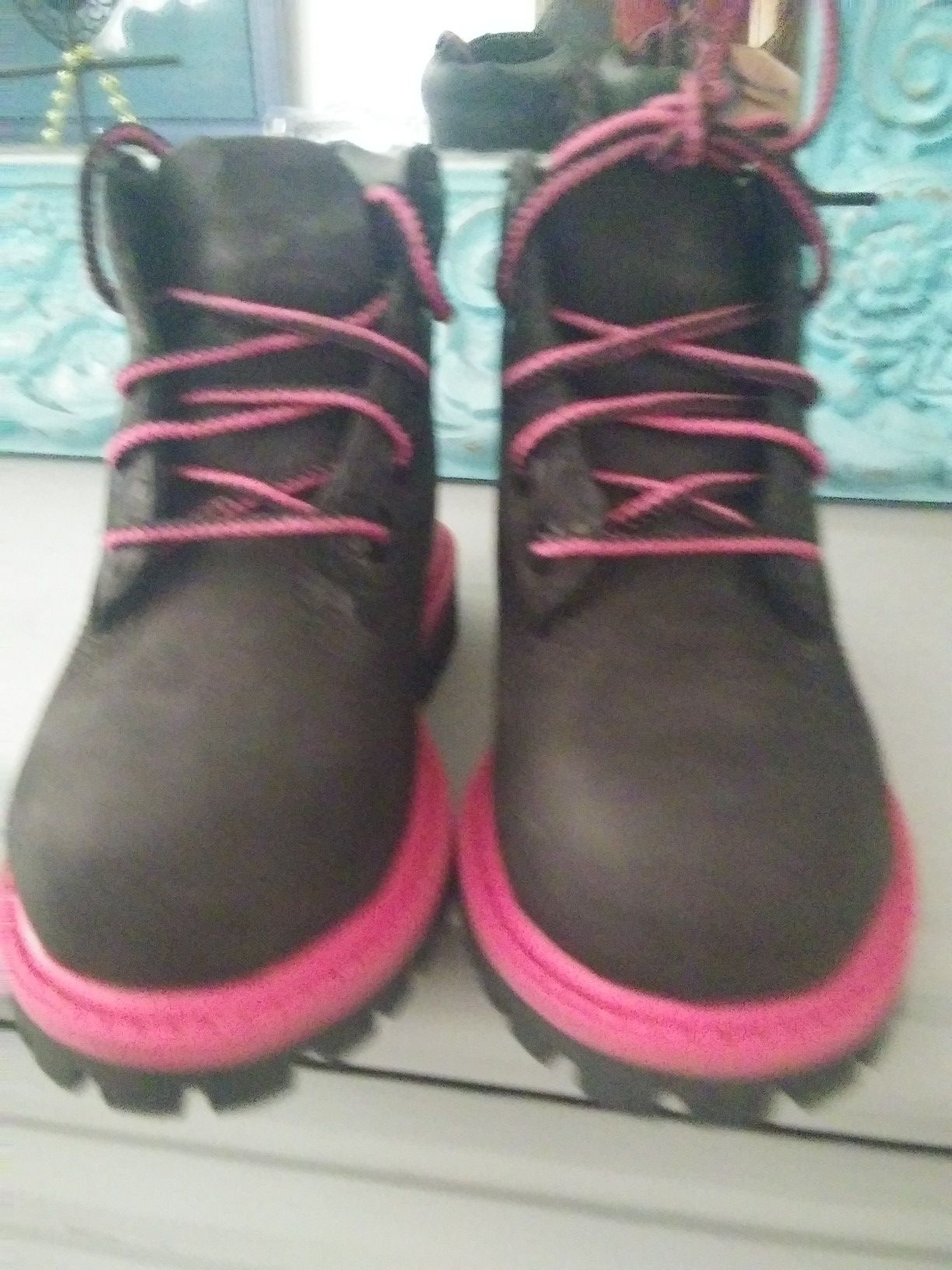 Timberland lil girl boots size 6
