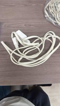 White 2-Prong Household Extension Cord - 3-Outlet Tap