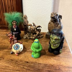 Lot of 6 Vintage Monster & Gothic Figures