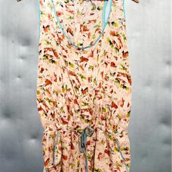 Women’s Cute Papaya Romper. Medium. 