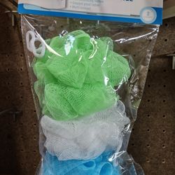 Bath Body Sponges 3 Count For $1