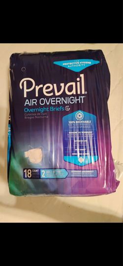 Prevail Breezers 360 Incontinence Briefs, Ultimate Absorbency, Size Two, 18 ct