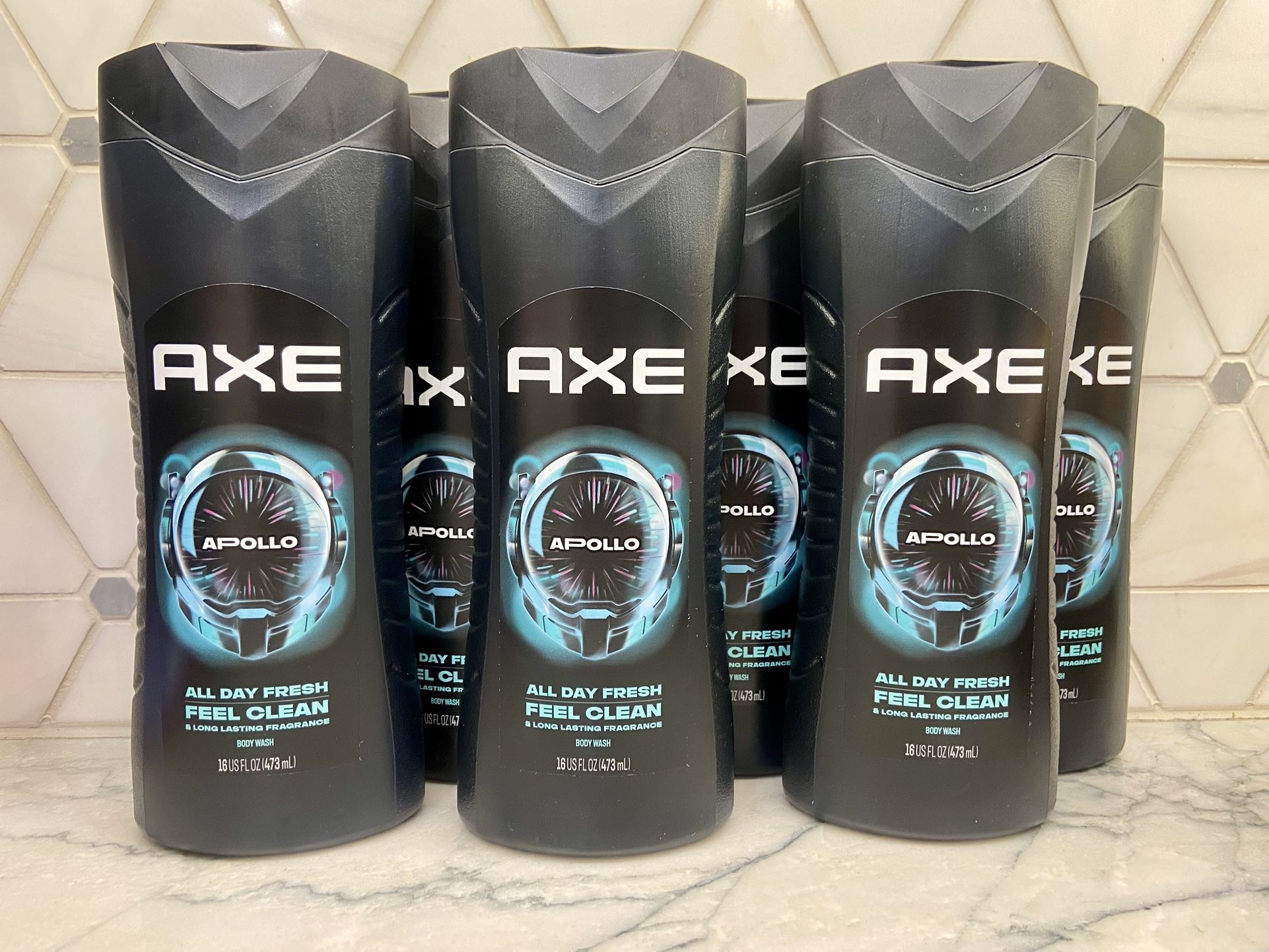Axe Apollo Refreshing Long Lasting Men's Body Wash, Sage and Cedarwood. New/unopened. Gift-giving condition