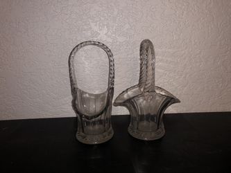 Little glass basket set