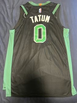Jayson Tatum Black & Green Celtics Jersey Size 54 for Sale in