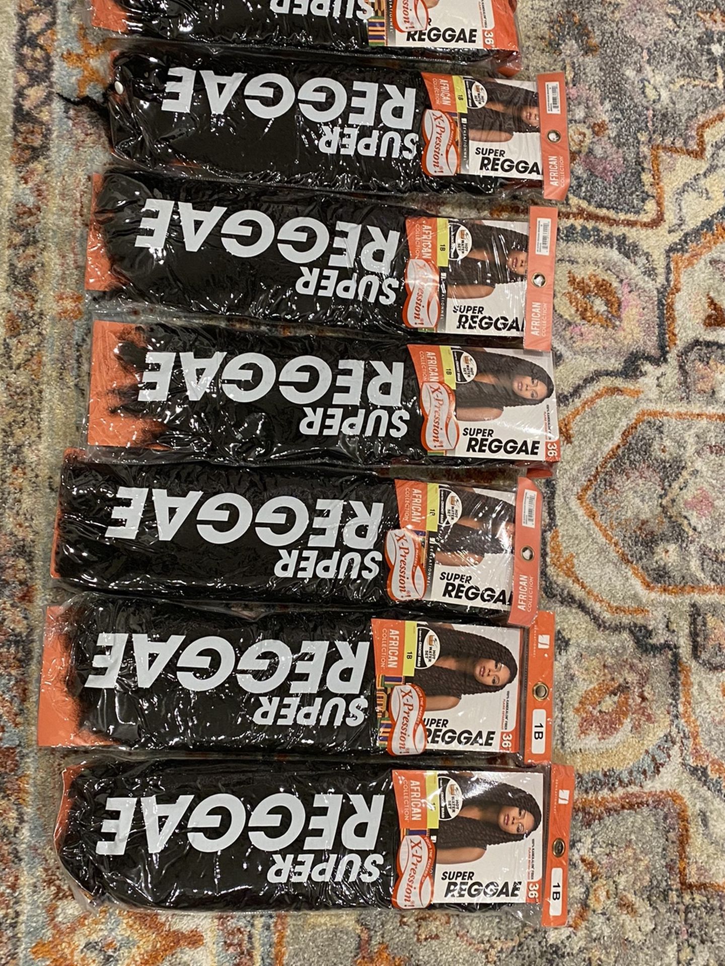 8 Pack Reggae Braiding Hair 1B Color