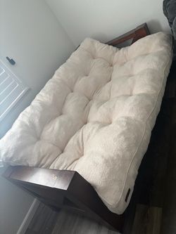 Wood futton with new Mattess $100