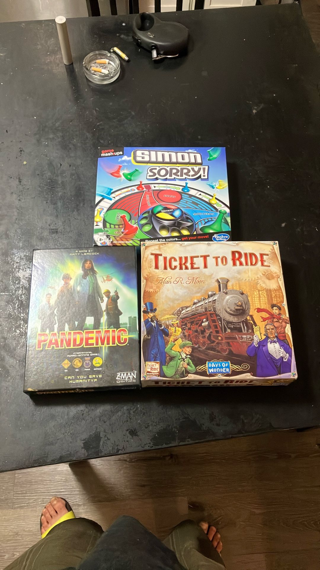 Ticket To Ride, Pandemic And Simon Sorry Mash Up