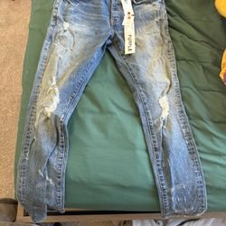 Purple jeans P001 size 32 $150