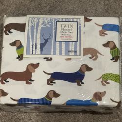 Homegrown Twin Flannel Sheet Set