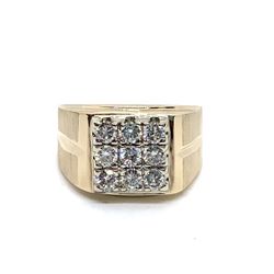 Gent’s Diamond Cluster Ring .63ctw 14k YG EPJ024565