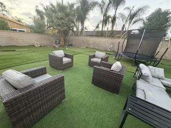 4-Piece Wicker Outdoor Armchair Set