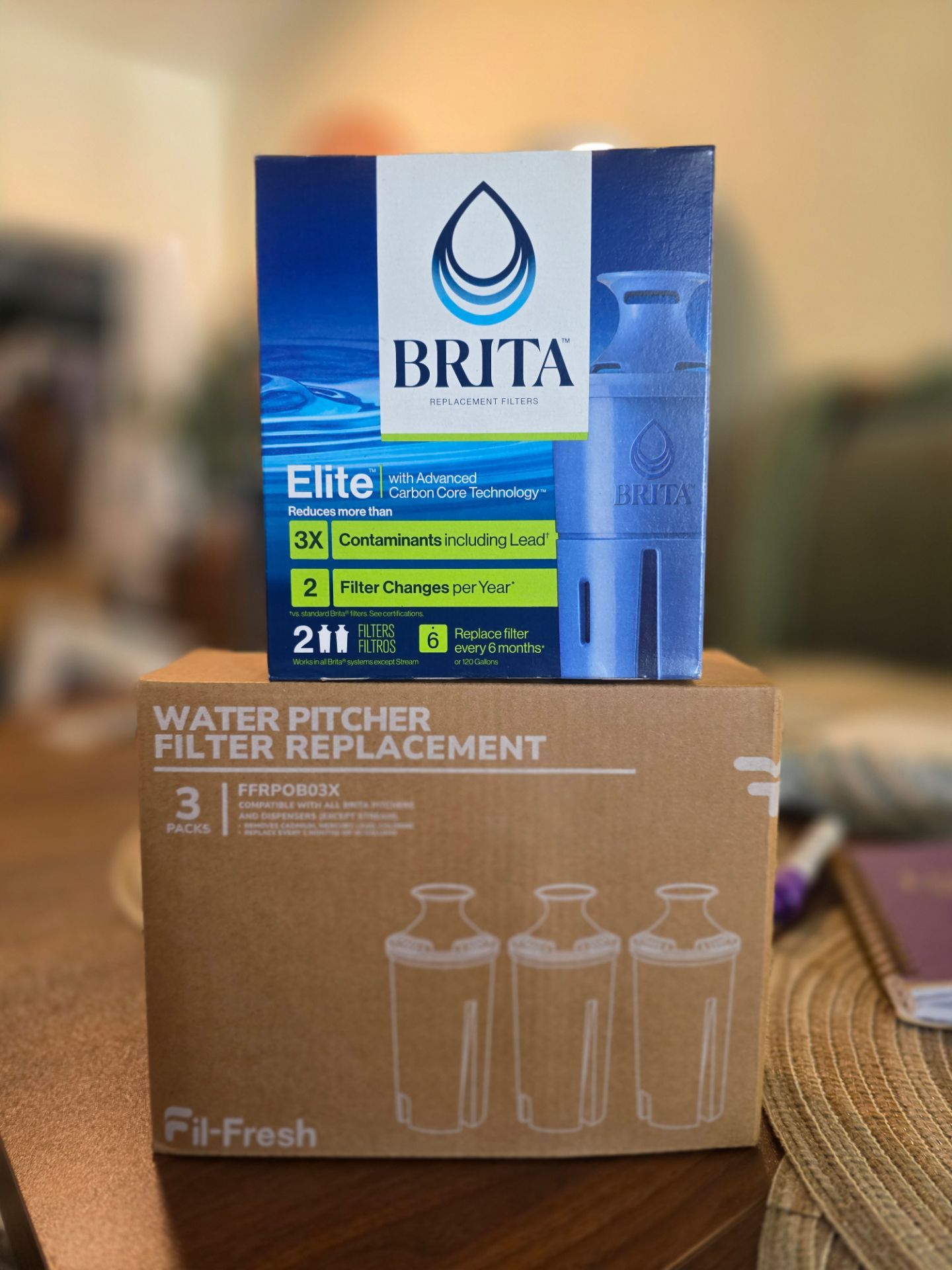 Brita Water Pitcher Replacement Filters - 4