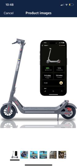 Phantomgogo Foldable Electric Scooter - Powerful Motor, 28 Miles Range, 15.5 Mph, Intelligent Light, Eco-Friendly, Perfect for Adult Commuters