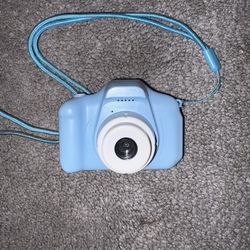 Blue Children's Digital Camera for Kids with Strap, Compact and Easy to Use