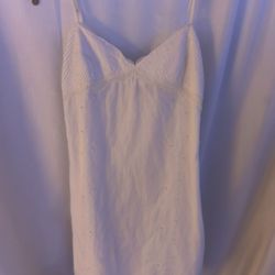 White Mini Slip Dress