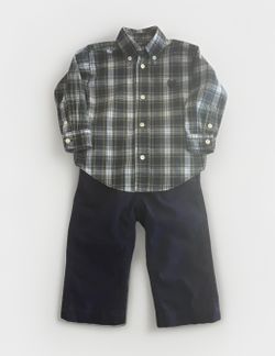 Toddler Boys 18M Ralph Lauren Chaps Shirt & Pants Set