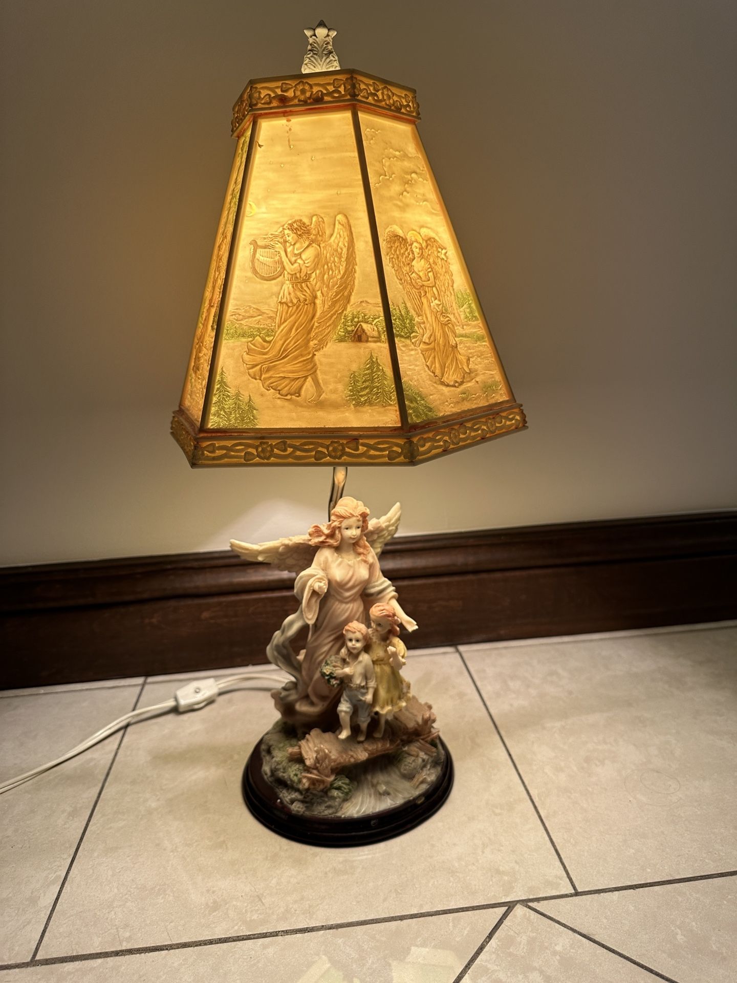 Lamp Angel Statue 